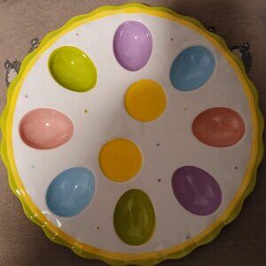 *Rare* Pier1 Easter Egg 🥚 Holder Serving Platter